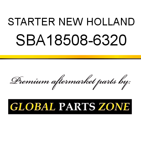 STARTER NEW HOLLAND SBA18508-6320