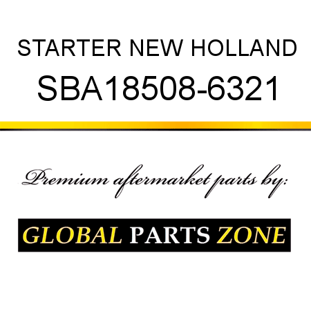 STARTER NEW HOLLAND SBA18508-6321