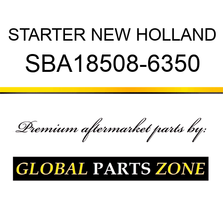 STARTER NEW HOLLAND SBA18508-6350