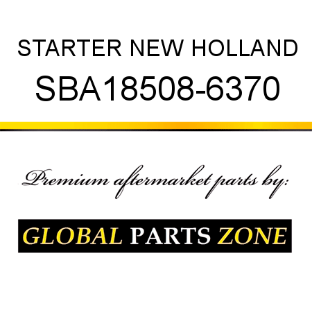 STARTER NEW HOLLAND SBA18508-6370