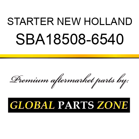 STARTER NEW HOLLAND SBA18508-6540