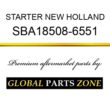 STARTER NEW HOLLAND SBA18508-6551