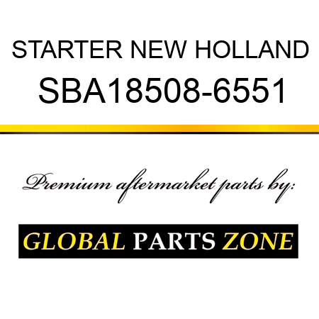 STARTER NEW HOLLAND SBA18508-6551