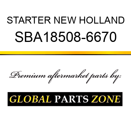 STARTER NEW HOLLAND SBA18508-6670