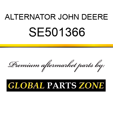 ALTERNATOR JOHN DEERE SE501366