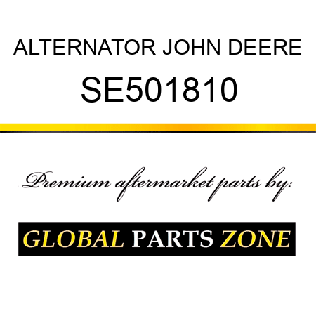 ALTERNATOR JOHN DEERE SE501810