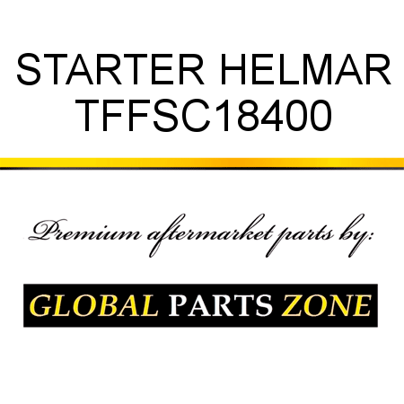 STARTER HELMAR TFFSC18400