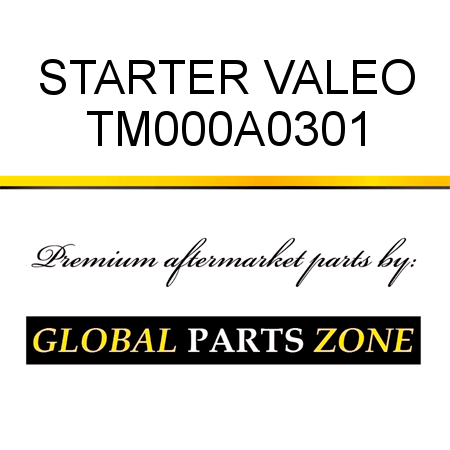 STARTER VALEO TM000A0301