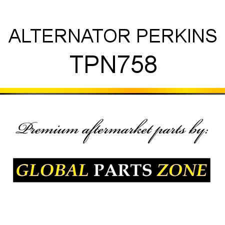 ALTERNATOR PERKINS TPN758