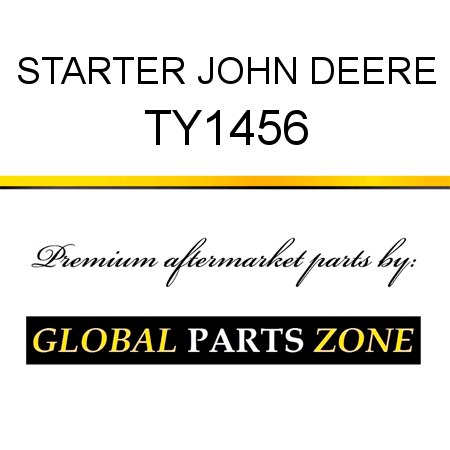 STARTER JOHN DEERE TY1456