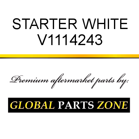 STARTER WHITE V1114243