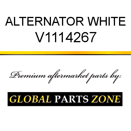 ALTERNATOR WHITE V1114267