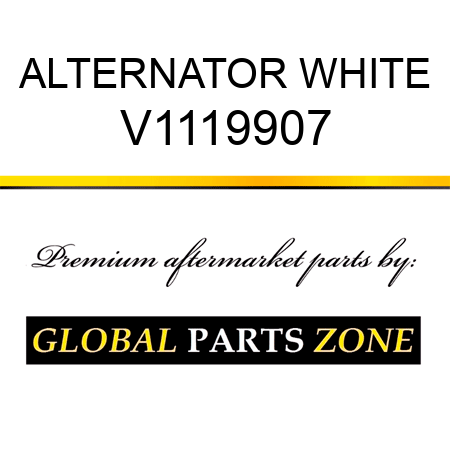 ALTERNATOR WHITE V1119907