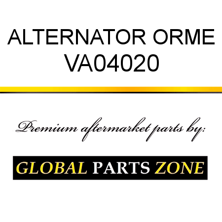 ALTERNATOR ORME VA04020