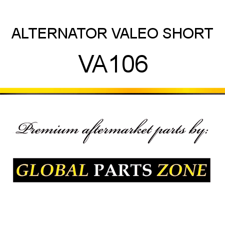 ALTERNATOR VALEO SHORT VA106