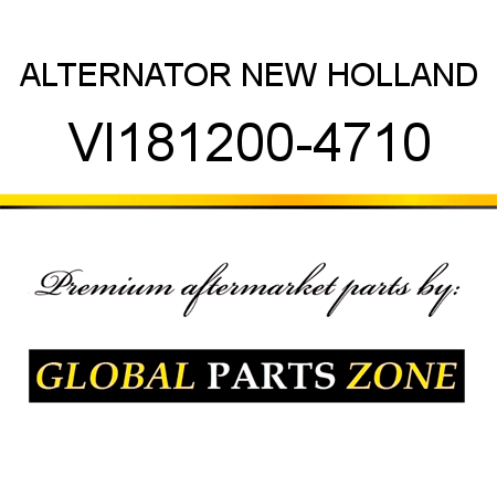 ALTERNATOR NEW HOLLAND VI181200-4710