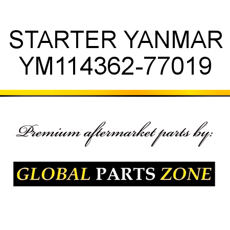STARTER YANMAR YM114362-77019
