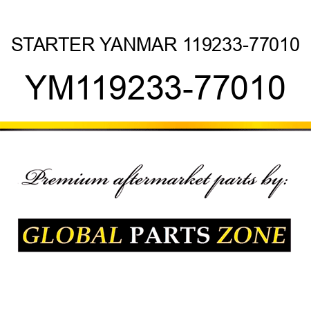 STARTER YANMAR 119233-77010 YM119233-77010