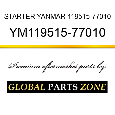 STARTER YANMAR 119515-77010 YM119515-77010