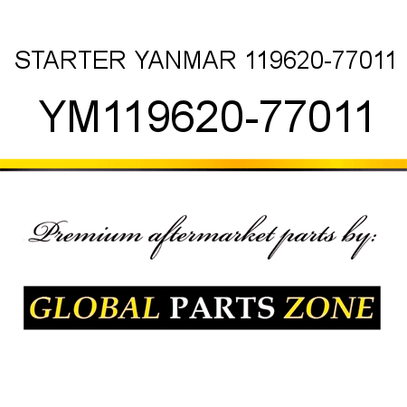STARTER YANMAR 119620-77011 YM119620-77011