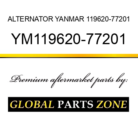 ALTERNATOR YANMAR 119620-77201 YM119620-77201