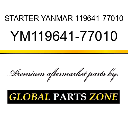 STARTER YANMAR 119641-77010 YM119641-77010