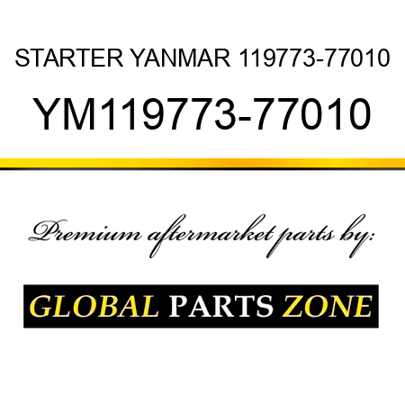 STARTER YANMAR 119773-77010 YM119773-77010