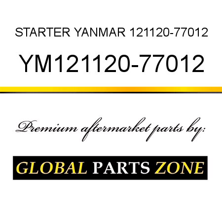STARTER YANMAR 121120-77012 YM121120-77012