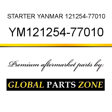 STARTER YANMAR 121254-77010 YM121254-77010