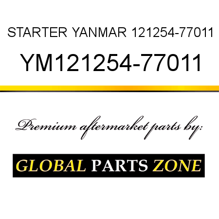 STARTER YANMAR 121254-77011 YM121254-77011