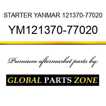 STARTER YANMAR 121370-77020 YM121370-77020