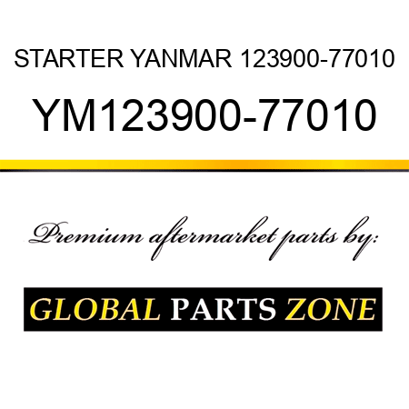 STARTER YANMAR 123900-77010 YM123900-77010