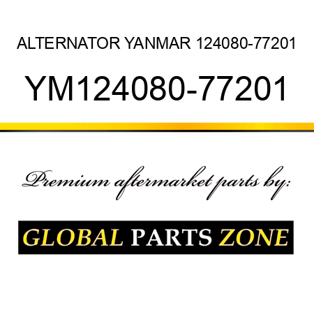 ALTERNATOR YANMAR 124080-77201 YM124080-77201