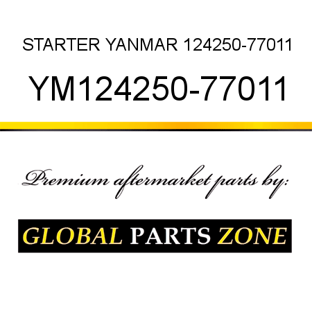 STARTER YANMAR 124250-77011 YM124250-77011