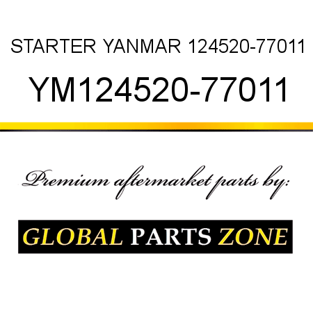 STARTER YANMAR 124520-77011 YM124520-77011