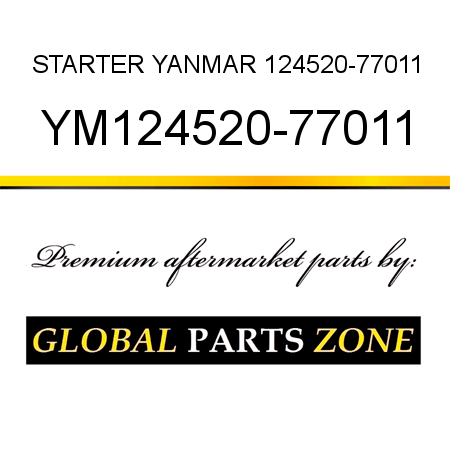 STARTER YANMAR 124520-77011 YM124520-77011
