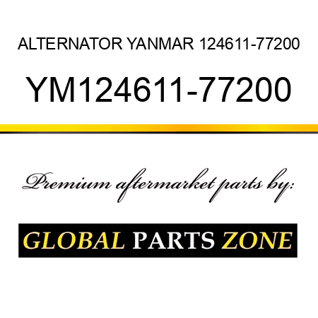 ALTERNATOR YANMAR 124611-77200 YM124611-77200