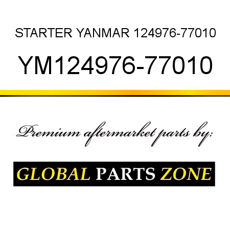 STARTER YANMAR 124976-77010 YM124976-77010