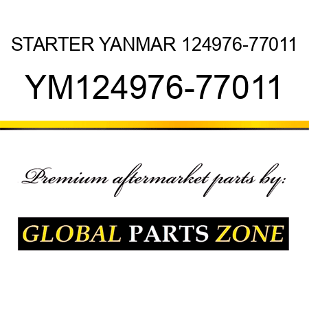 STARTER YANMAR 124976-77011 YM124976-77011