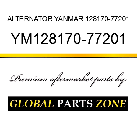 ALTERNATOR YANMAR 128170-77201 YM128170-77201