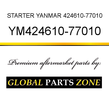 STARTER YANMAR 424610-77010 YM424610-77010