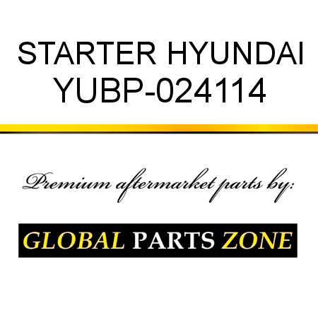STARTER HYUNDAI YUBP-024114
