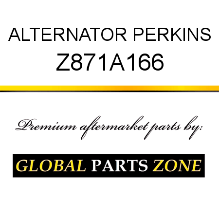 ALTERNATOR PERKINS Z871A166