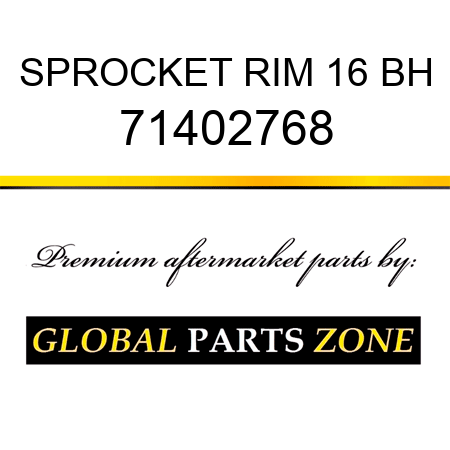 SPROCKET RIM 16 BH 71402768