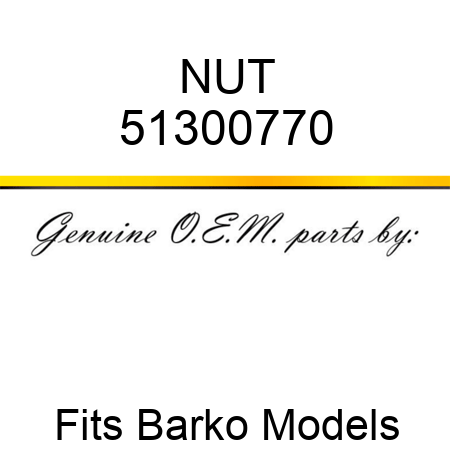 NUT 51300770