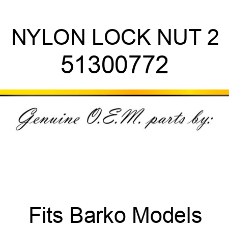 NYLON LOCK NUT 2 51300772