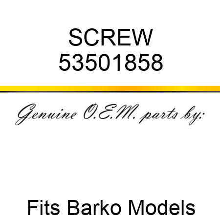 SCREW 53501858