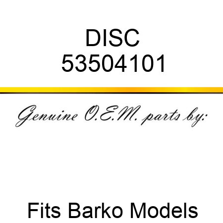 DISC 53504101