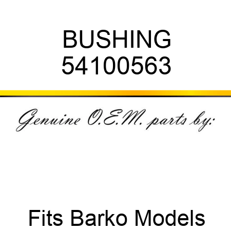 BUSHING 54100563