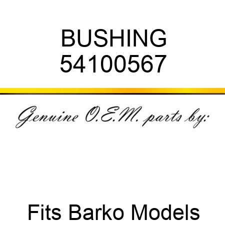 BUSHING 54100567